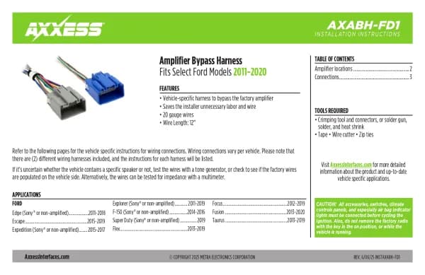 Axxess AXABH-FD1