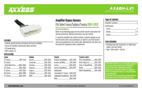 Axxess AXABH-LX1
