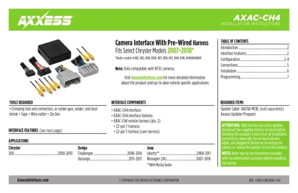 Axxess AXAC-CH4