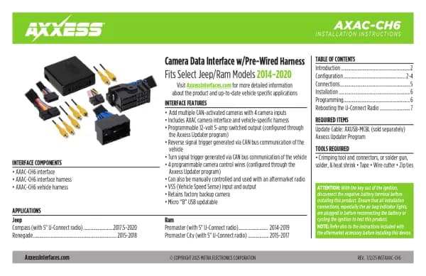Axxess AXAC-CH6