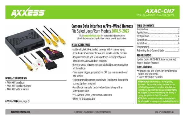 Axxess AXAC-CH7
