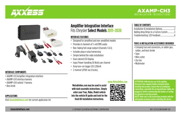 Axxess AXAMP-CH3