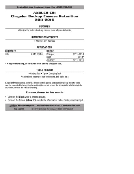 Axxess AXBUCH-CH1