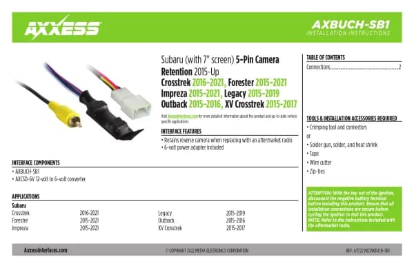 Axxess AXBUCH-SB1