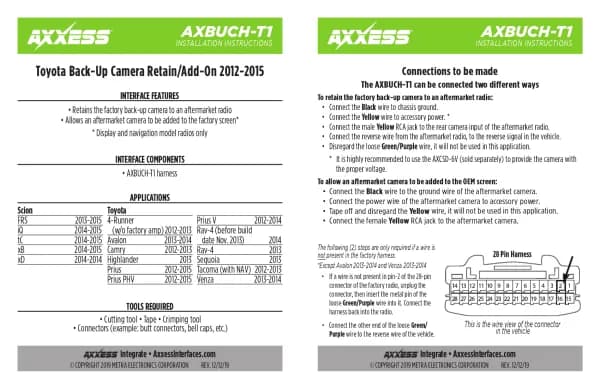 Axxess AXBUCH-T1