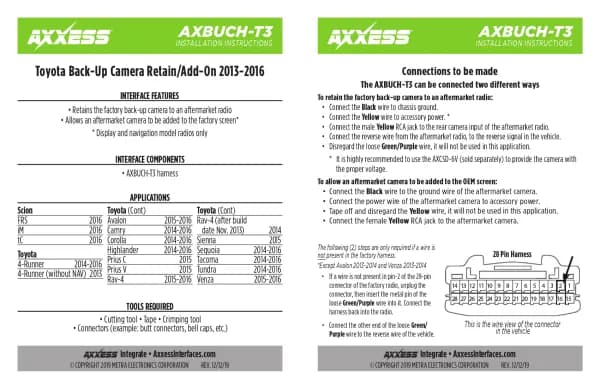 Axxess AXBUCH-T3