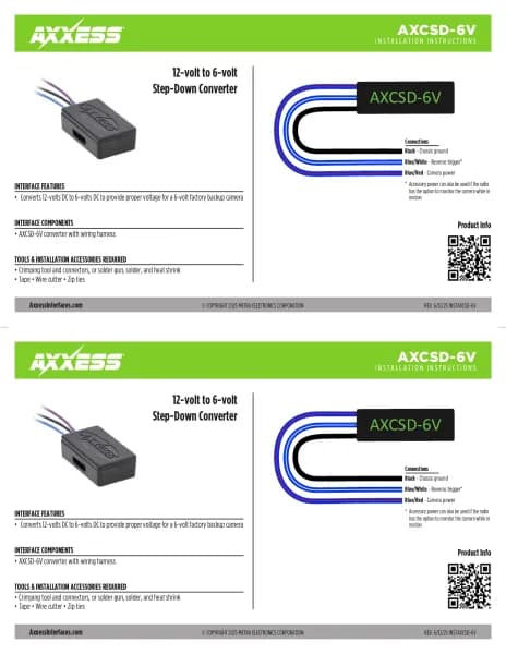 Axxess AXCSD-6V