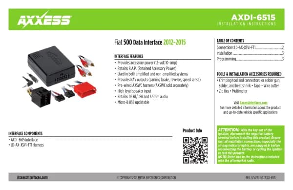 Axxess AXDI-6515