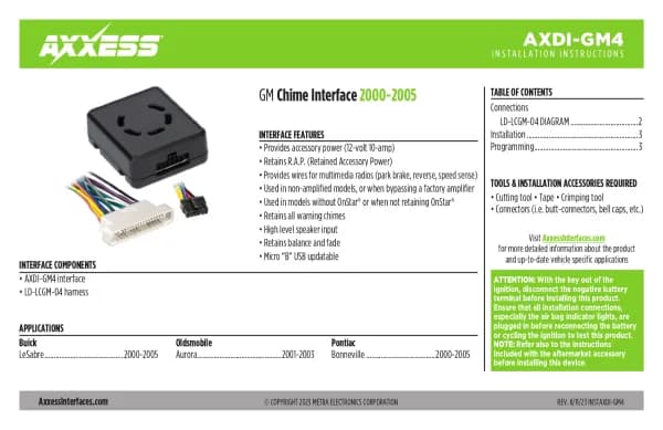 Axxess AXDI-GM4