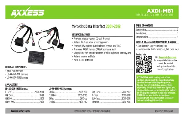 Axxess AXDI-MB1