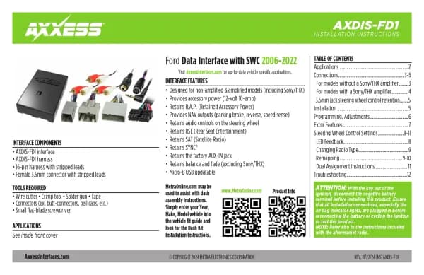 Axxess AXDIS-FD1