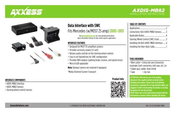 Axxess AXDIS-MB82