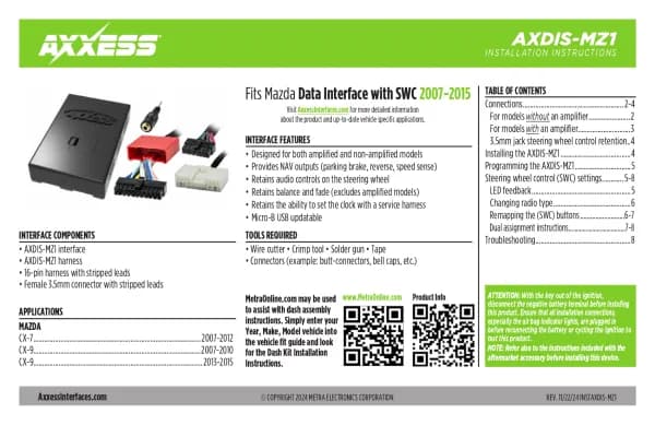Axxess AXDIS-MZ1