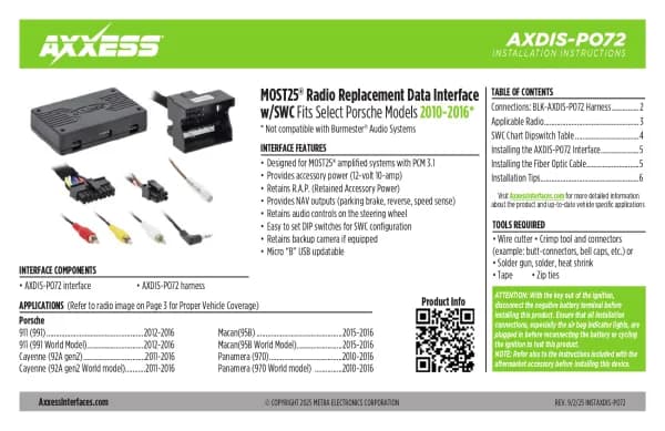 Axxess AXDIS-PO72