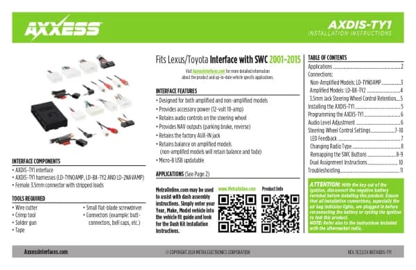Axxess AXDIS-TY1