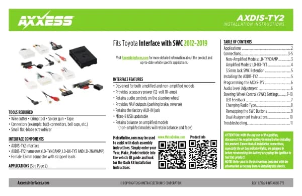 Axxess AXDIS-TY2