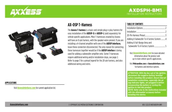 Axxess AXDSPH-BM1