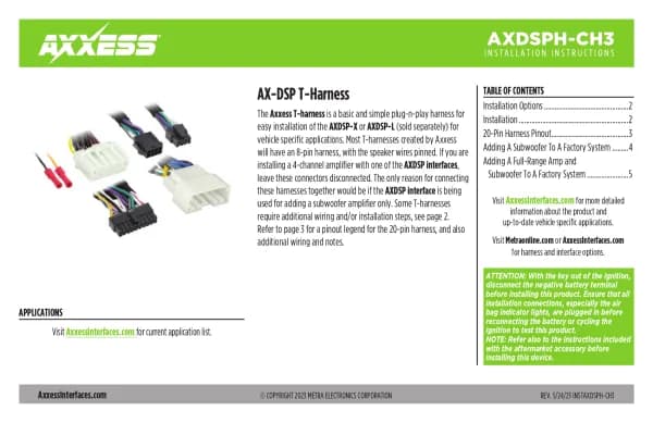 Axxess AXDSPH-CH3