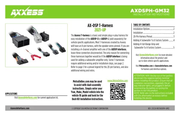 Axxess AXDSPH-GM32