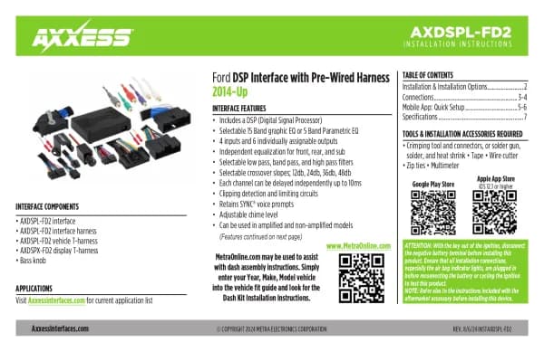 Axxess AXDSPL-FD2