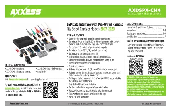 Axxess AXDSPX-CH4