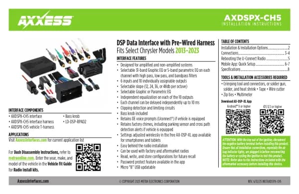 Axxess AXDSPX-CH5
