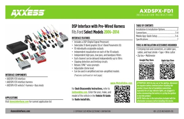 Axxess AXDSPX-FD1