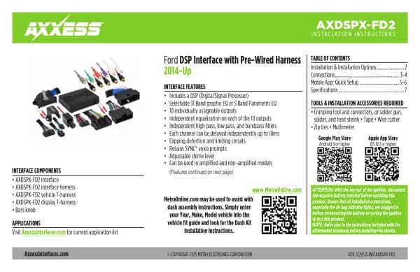 Axxess AXDSPX-FD2
