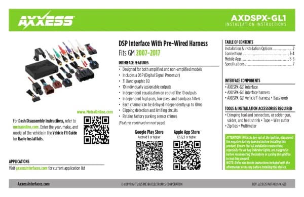 Axxess AXDSPX-GL1