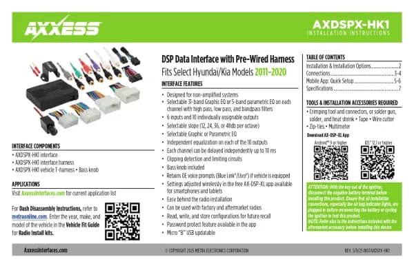 Axxess AXDSPX-HK1