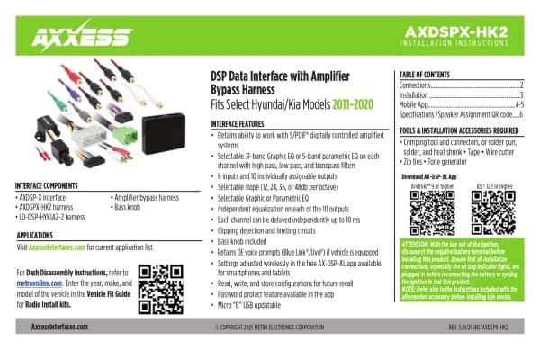Axxess AXDSPX-HK2