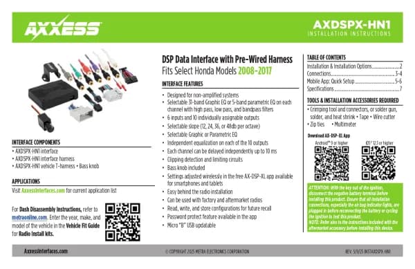Axxess AXDSPX-HN1