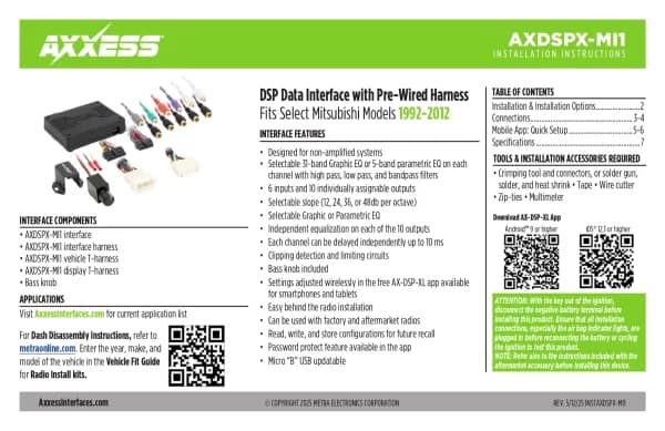 Axxess AXDSPX-MI1