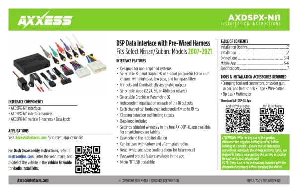 Axxess AXDSPX-NI1