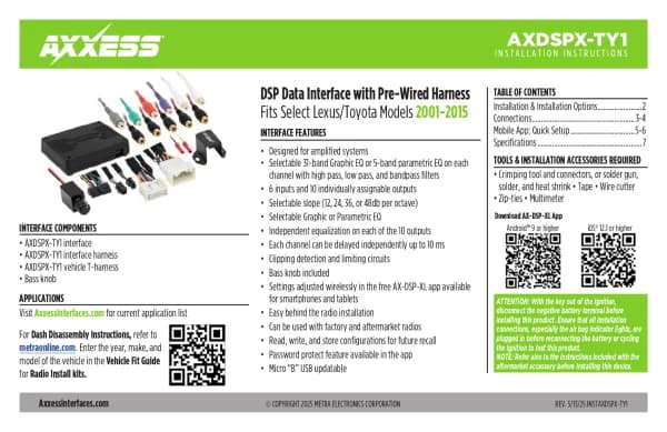Axxess AXDSPX-TY1