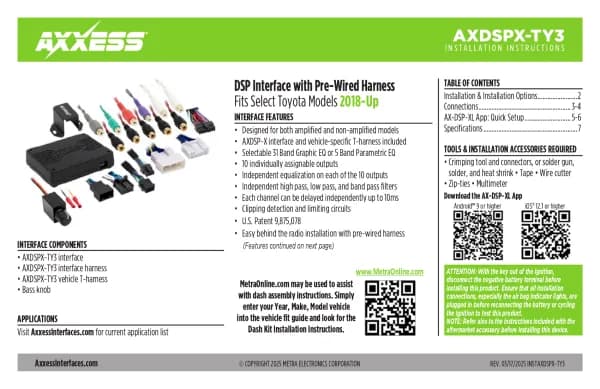 Axxess AXDSPX-TY3