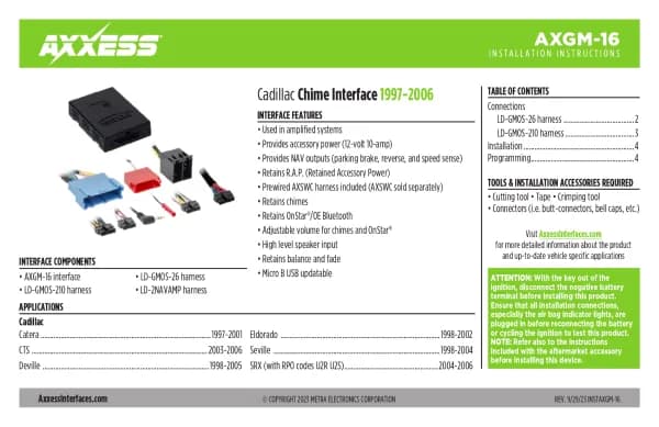 Axxess AXGM-16