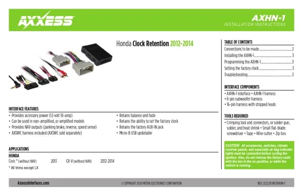 Axxess AXHN-1