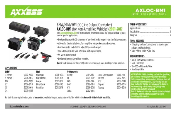 Axxess AXLOC-BM1