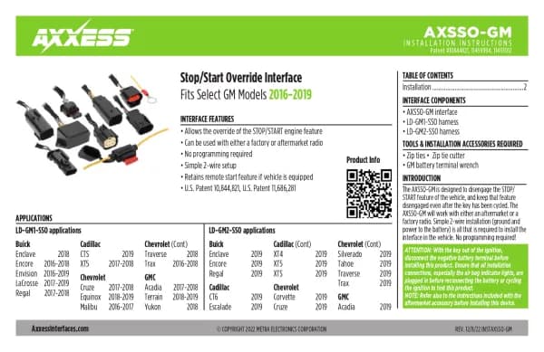 Axxess AXSSO-GM