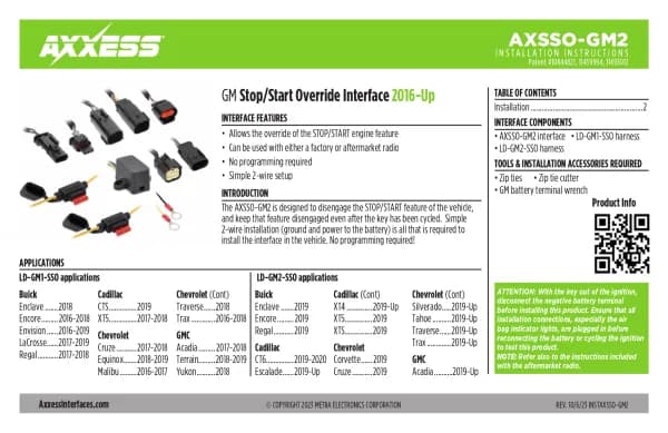 Axxess AXSSO-GM2
