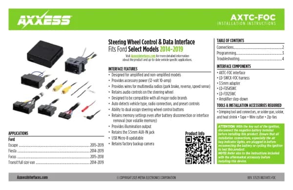 Axxess AXTC-FOC
