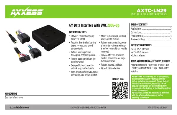Axxess AXTC-LN29
