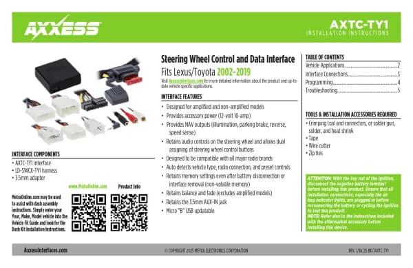Axxess AXTC-TY1