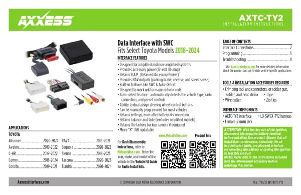 Axxess AXTC-TY2