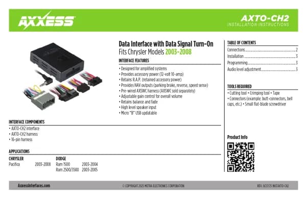 Axxess AXTO-CH2