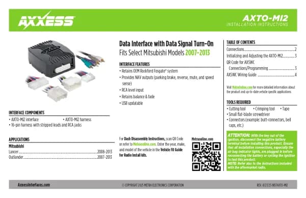 Axxess AXTO-MI2