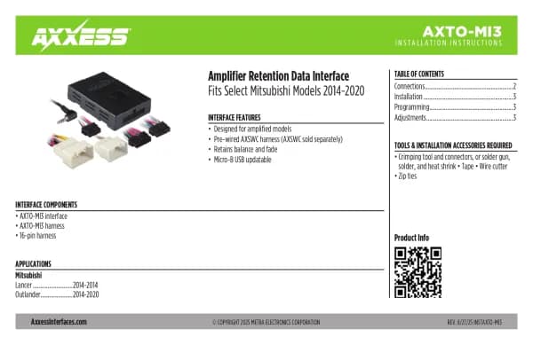 Axxess AXTO-MI3