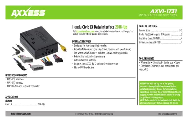 Axxess AXVI-1731