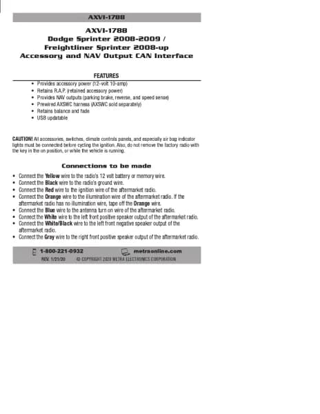 Axxess AXVI-1788